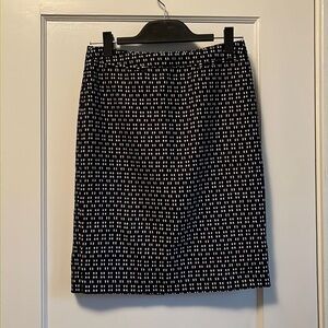 Halogen 4P pencil/mini skirt Navy/white